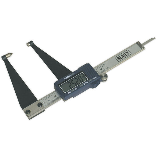 Digital Brake Disc Caliper - LCD Display - 0mm to 100mm Range - Stainless Steel Loops
