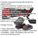 20V Cordless Oscillating Multi Tool Kit - 2 x Batteries & Charger - Canvas Bag Loops