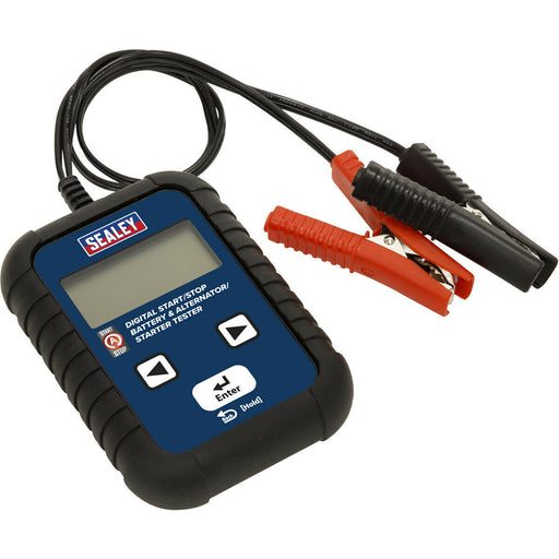 Digital Start Stop Battery Diagnostic Tool - Alternator & Starter Tester - 12V Loops