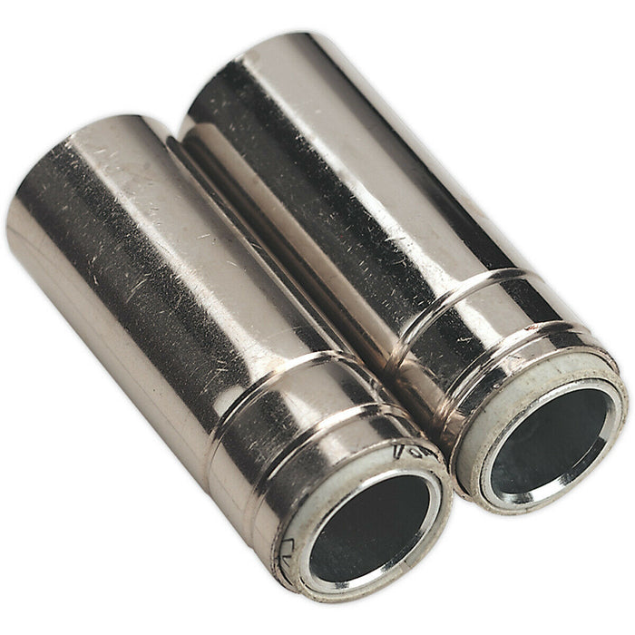 2 PACK Cylindrical Nozzle - Suitable for MB25 & MB36 Torches - MIG Welding Loops