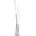 Multi Arm LED Floor Lamp Chrome Modern Free Standing Tall Lounge Feature Light Loops