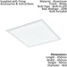 Flush Ceiling Light Colour White Shade Plastic Remote Control LED 20W Included Loops
