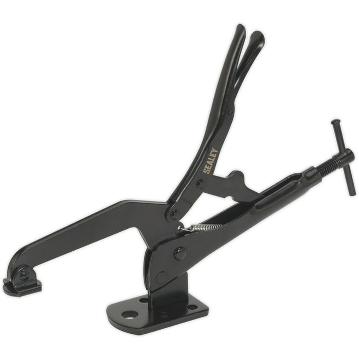 310mm Table Workbench C-Clamp - Swivel Foot - 0-100mm Jaws - Pillar Drill Grip Loops