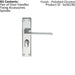 Flat Straight Lever on Bathroom Backplate Handle 180 x 40mm Polished Chrome Loops