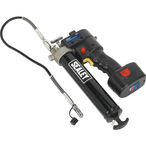 12V Cordless Grease Gun Kit - Holds 400g Cartridge - Includes Battery & Charger Loops