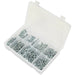 305 PACK Self Tapping Screw Assortment - Zinc Pan Head Pozi - Various Sizes Loops