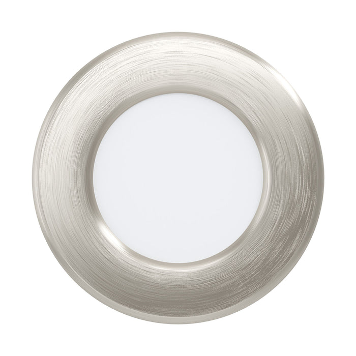 Wall / Ceiling Flush Downlight Satin Nickel Steel 2.7W Built in LED Loops