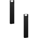 2 PACK IP44 Outdoor Bollard Light Anthracite Aluminium 6W LED Tall Lamp Post Loops