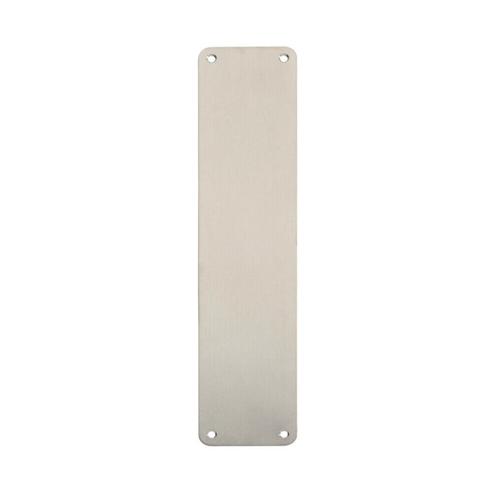 Plain Door Finger Plate 350 x 75mm Satin Stainless Steel Push Plate Loops