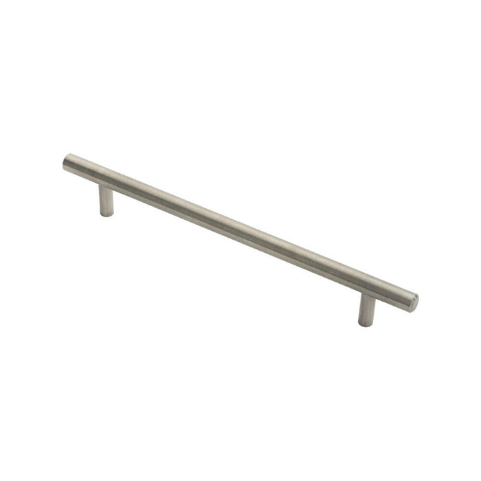 Round T Bar Pull Handle 210 x 10mm 160mm Fixing Centres Stainless Steel Loops