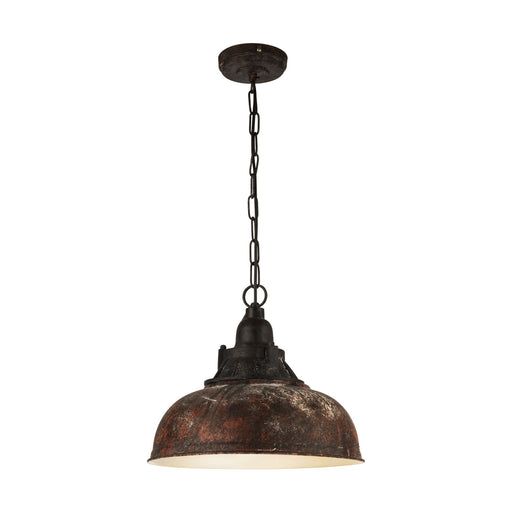 Hanging Ceiling Pendant Light Tarnished Copper Industrial Shade 1 x 60W E27 Loops