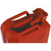 20 Litre Jerry Can - Leak-Proof Bayonet Closure - Fuel Resistant Lining - Red Loops