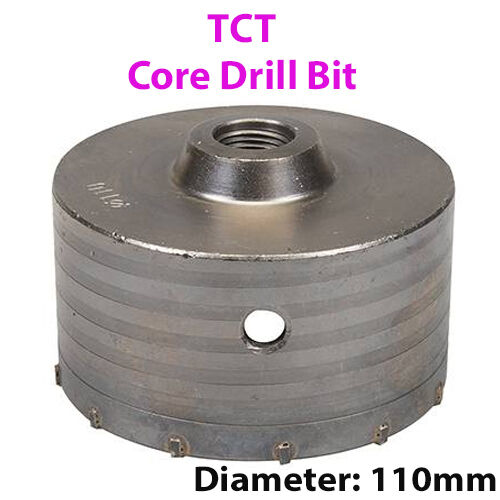 PRO 110mm (4.33") TCT Core Drill Bit Tile Marble Glass Brick Hole Saw Cutter Loops