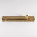Straight Barrel Surface Mounted Door Bolt Lock 200 x 38mm Polished Brass Loops