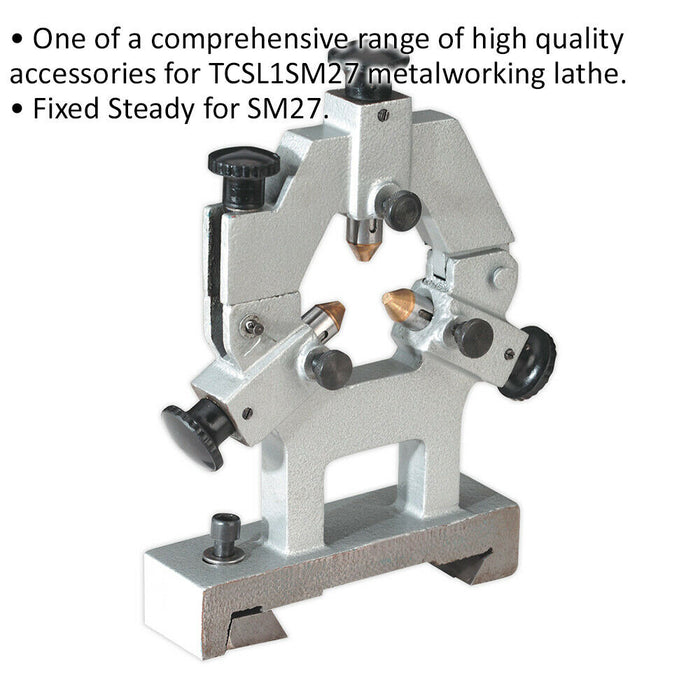 Fixed Steady Rest Centre Frame - Metalworking Lathe Accessory for ys08834 Loops
