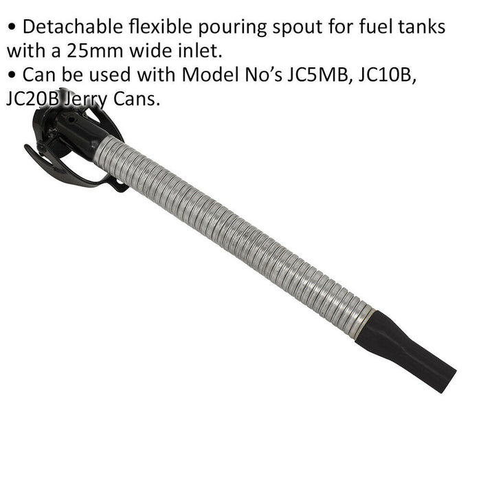 Detachable Flexible Pouring Spout for ys05048 ys05028 & ys05036 Diesel Jerry Can Loops