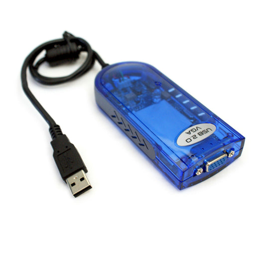 USB to VGA Extended Display Graphics Card Converter Adapter Second PC Monitor Loops