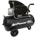 50L Direct Drive Air Compressor - 2hp Heavy Duty Induction Motor - Twin Gauge Loops