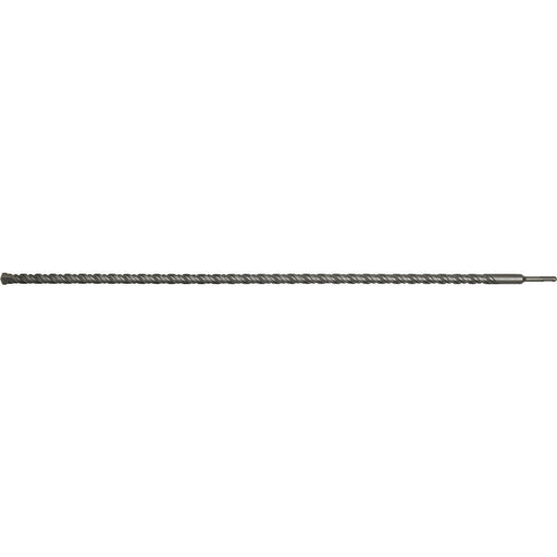 25 x 1000mm SDS Plus Drill Bit - Fully Hardened & Ground - Smooth Drilling Loops