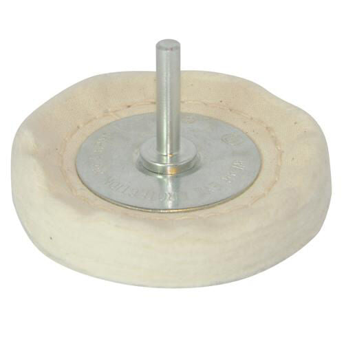 100mm x 15mm Loose Leaf Buffing Polishing Wheel 6mm Shaf For Power Drills Loops