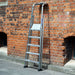 1m MAX STABILITY Platform Step Ladders 4 Tread Anti Slip Aluminium DIY Steps Loops