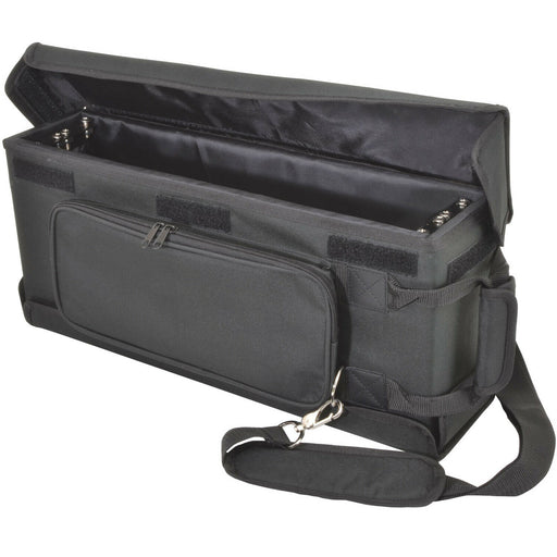 19" 2U Shallow Rack Mount Transit Carry Bag Patch Panel Case DJ Mixer Audio Loops