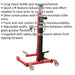 80kg Wheel Removal & Lifter Trolley - Quick Lift Function - Adjustable Width Loops