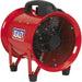 200mm Portable Ventilator with 5m Ducting - 2800 rpm - High Volume Air Delivery Loops