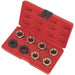 8pc CVJ Thread Chaser Set - Damaged Screw Thread Repair - M20 to M24 Large Kit Loops