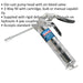 Pistol Type Grease Gun - 3-Way Fill - Rigid Delivery Tube - Die-Cast Pump Head Loops