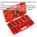 9 Piece Hose Clip Removal Tool Set - Vinyl Dipped Handles - Heavy Duty Loops