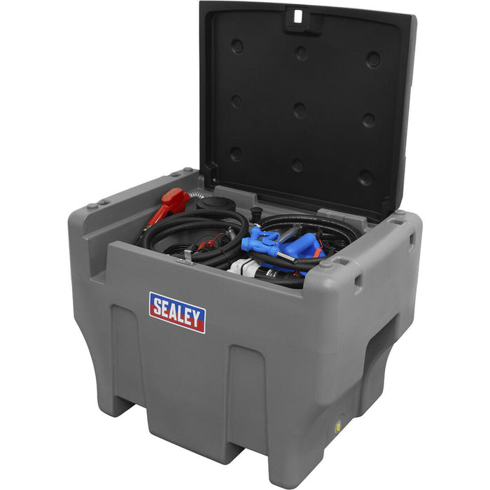 400L / 50 L Portable Combi Fuel Tank - Suitable for Diesel & AdBlue - 12V Pump Loops