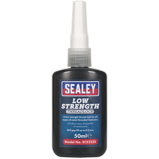 50ml Low Strength Thread Lock - Fill Up To 0.5mm Gaps - Metal Threaded Fasteners Loops
