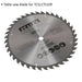 254 x 2.8mm TCT Circular Table Saw Blade - 30mm Bore - 40 TPU TS10P Replacement Loops