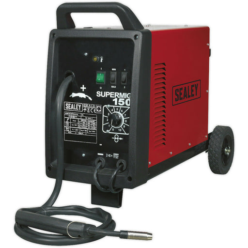 150A MIG Welder - Forced Air Cooling System - Non-Live Torch - 230V Supply Loops