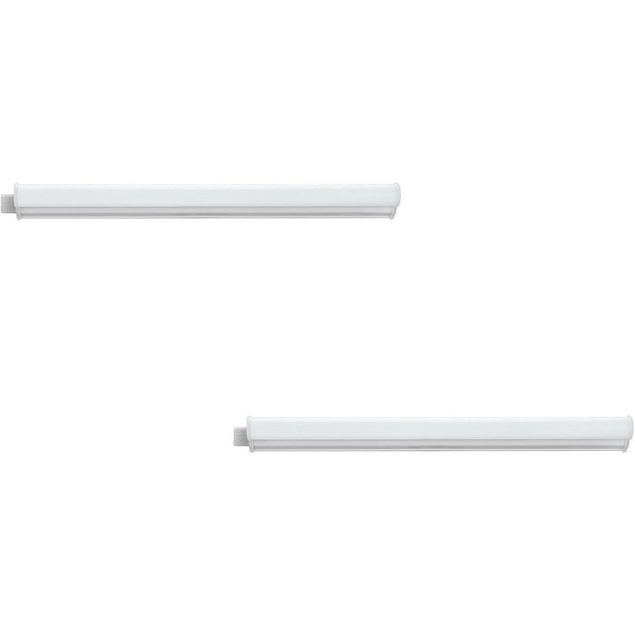 2 PACK Wall Flush Ceiling Light Colour White Shade White Plastic Bulb LED 3.2W Loops