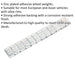 100 PACK 5g Adhesive Wheel Weight - Strip of 12 - Zinc Plated Steel - Balance Loops