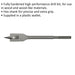 18 x 152mm Fully Hardened Wood Drill Bit - Hex Shank - High Performance Woodwork Loops