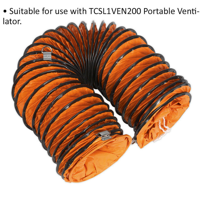 200mm Flexible Ducting for ys10572 Portable Ventilator - 5 Metre Length Loops