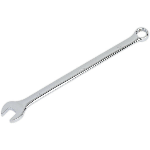 14mm x 261mm Extra Long Combination Spanner -  Chrome Vanadium Steel Nut Wrench Loops