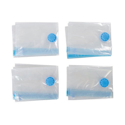 4 PACK 700mm x 500mm Vacuum Storage Bags Holiday Suitcase Space Saving Covers Loops