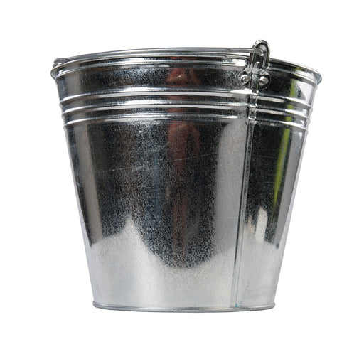 3 PACK 14L Galvanised Steel Outdoor Bucket Liquid & Adhesive Mixing Container Loops