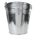 3 PACK 14L Galvanised Steel Outdoor Bucket Liquid & Adhesive Mixing Container Loops