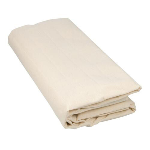 3.4m x 2.4m Premium Coated Dust Sheet 100% Cotton Close Weave Decorating Loops