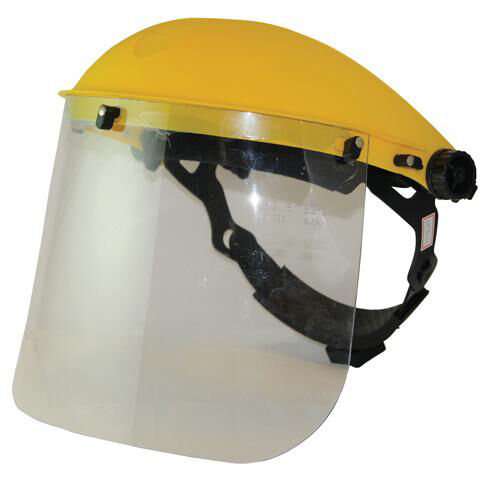 Face Protection Shield & Visor Clear Hedge Cutting / Chainsaw Safety Hat Mask Loops