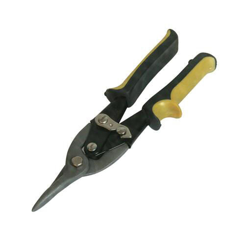 240mm Aviation Tin Snips Compound Leverage Action Sprung Handles Colour Coded Loops