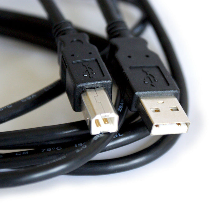 5m USB A Male to Type B Plug Cable High Speed Computer to Printer Fax Lead 2.0 Loops