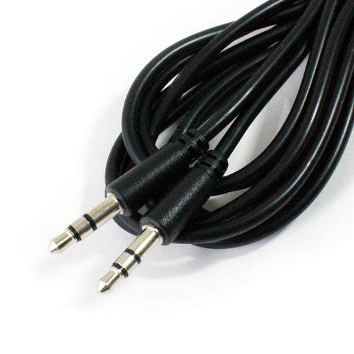 3m 3.5mm Slim Micro Jack Headphone Cable Plug to Plug Male AUX Auxiliary Lead Loops