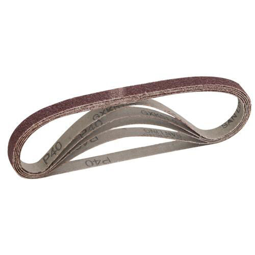QTY 5 13mm x 457mm 120 Grit Sanding Belts For Belt Sanders Loops