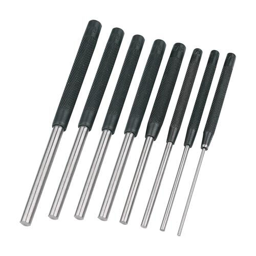 8 Piece 2.4mm 9.5mm Pin Punch Set 200mm Length Loops